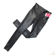NWT SPANX 2437 High Waist Faux Leather Leggings in Black Glossy S - £63.50 GBP