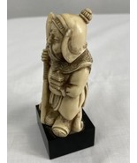 Vintage Wony  Ltd. Carved Warrior Figure, Made in Italy, Resin - £11.31 GBP