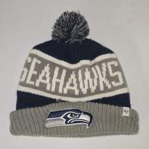 Seattle Seahawks 47 Brand Knit Beanie Hat Pom-pom Hat Cap One Size - $13.25