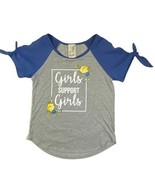 Lily Bleu Girls Support Girls Grey Blue Top Size Large - £10.27 GBP