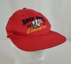 Wisconsin Badgers 1994 Rose Bowl Champions Snapback Hat Cap Red Bucky Vintage - £14.32 GBP