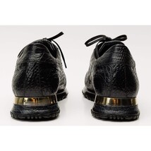 The Bomba Black Crocodile Leather Men Sneaker image 3