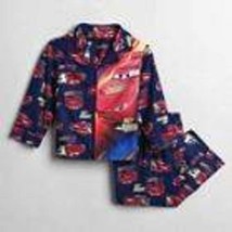 Boys Pajamas Disney Cars Hot Roddin Flannel 2 Pc Winter Set Toddler-sz 1... - $11.88