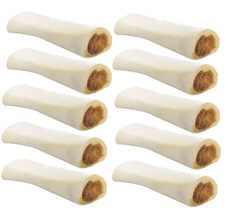 MPP Stuffed Peanut Butter 6 Inch Shin Dog Bones Refillable Nutritious Dental Che - £69.51 GBP