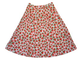 NWT 52 Conversations by Anthropologie Colloquial Watermelon Full A-line Skirt 10 - £49.00 GBP