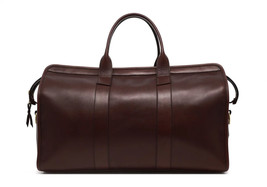 Frank Clegg Signature Travel Duffle Tumbled Chocolate Lined - $1,287.56