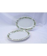 China Pearl Noel Oval Platters 14&quot; Christmas Brown Back Stamp  Lot of 2 ... - $46.99 CAD