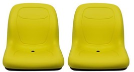 John Deere Gator Pair (2) Yellow Seats Fit E-Gator TH6X4 TE and Trail Series - £179.62 GBP