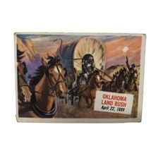 VTG 1954 Topps Scoop # 38 Oklahoma Land Rush Card The West Manifest Destiny - £19.12 GBP