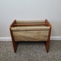 RARE Vintage PBJ Mobler Teak Magazine Rack Danish DK-7861 - $197.99