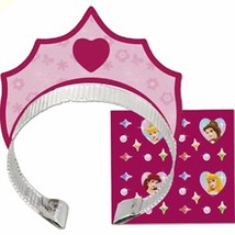 Disney Princess Tiara with Stickers Party Favors 4 Per Package Birthday ... - £2.35 GBP