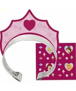 Disney Princess Tiara with Stickers Party Favors 4 Per Package Birthday ... - €2,53 EUR