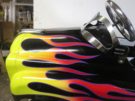 Instep Kids Pedal Hot Rod Ride Car Blk - Flames Mod El 2003 Never Riden - £305.74 GBP