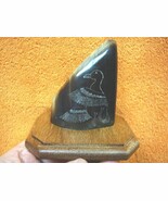 ak-moose-104) GENUINE MOOSE HOOF Duck etched display Alaskan Eskimo art ... - $125.05 CAD