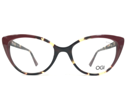 OGI Eyeglasses Frames 9254/2356 Burgundy Red Tortoise Cat Eye Full Rim 51-19-140 - £51.19 GBP