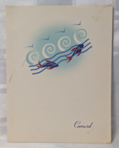 1955 CUNARD BOAT LINE CRUISE LUNCH FOOD MENU RMS SCYTHIA VINTAGE SHIP BOAT - £12.68 GBP