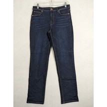 J Jill Womens Jeans High Rise Straight Leg Size 10 Cotton Blend Blue - $29.68