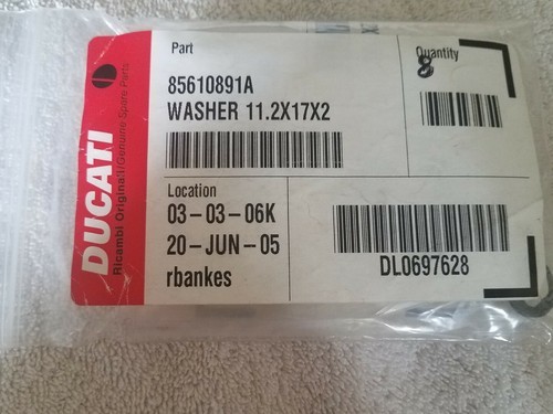 OEM Ducati 85610891A Rondella NOS Quantità 8 - £60.59 GBP