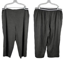 DR2 Pants 3X High Rise Straight Leg Gray Pockets Lightweight New - $29.69