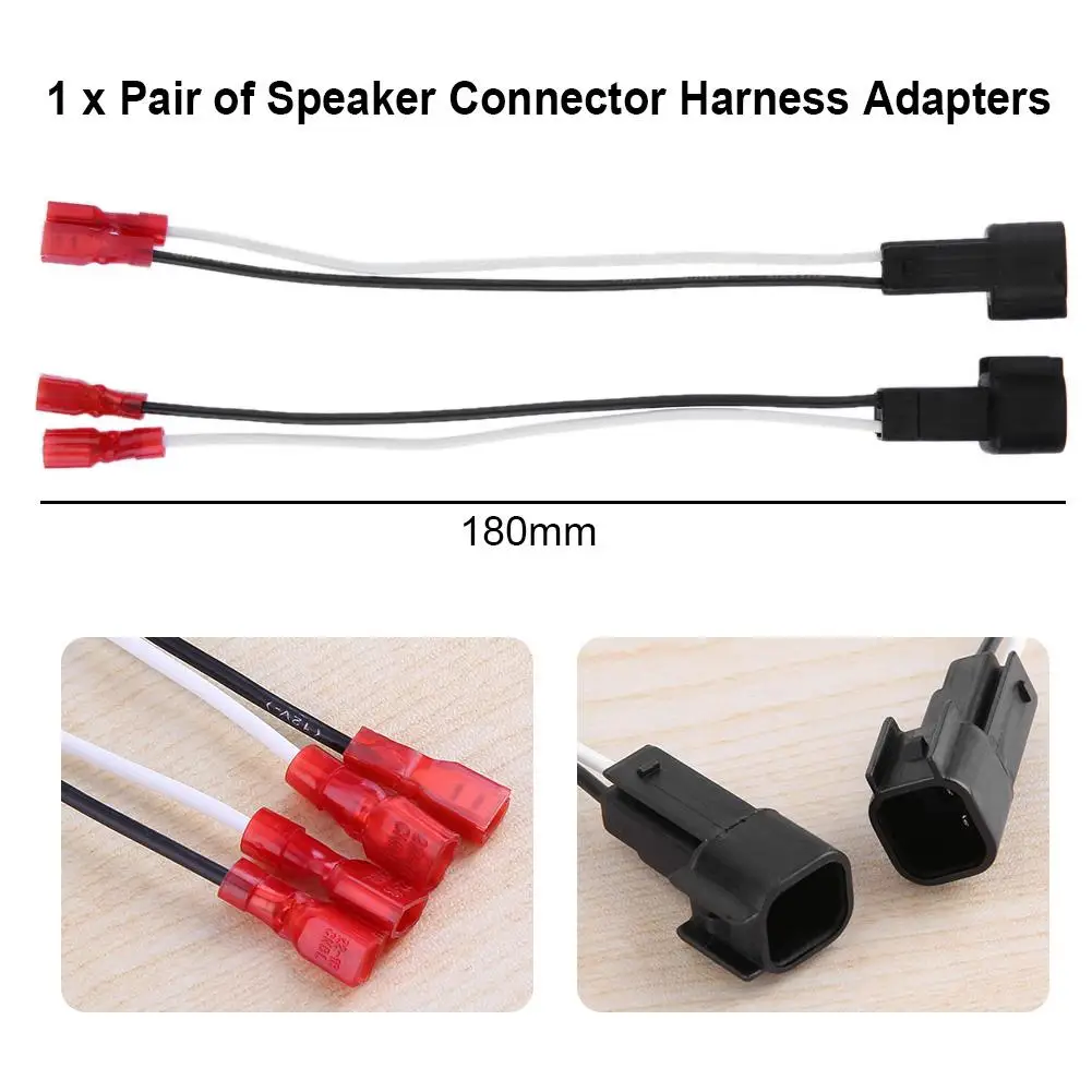 2Pcs/Pair 18cm Car Speaker Cable Cord Plug Connector Harness Adapter Wire SP-5 - £11.80 GBP