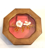 Mele Octagon Wood Jewelry Box 6 1/2&quot; Pink Floral Lid with Velvet Lining ... - $299.92 MXN