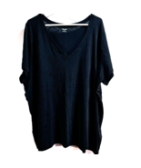 Madewell Shirt V-Neck True Black Size 3X New with Tags Nordstrom - $16.44