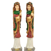 Angel Playing The Lute Christmas Taper Candles Set of 2 Christmas Decor ... - $11.74