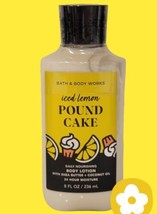 Bath &amp; Body Works Iced Lemon Pound Cake Daily Nourishing Body Lotion 8oz Sealed - £11.00 GBP
