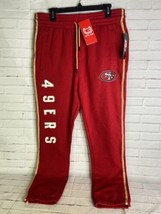 Ultra Game NFL San Francisco 49ers Logo Jogger Pants Sweatpants Red Mens... - £43.28 GBP