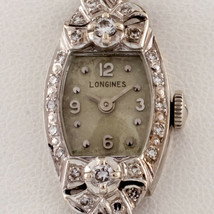 Longines 14k White Gold and Diamond Women's Dress Watch Gorgeous! - $2,598.74