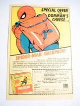 1985 Ad Dorman&#39;s Cheese Spider-Man Backpack - £6.25 GBP