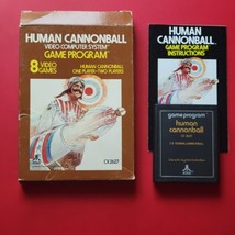 Human Cannonball Atari 2600 7800 Text Game with Box Manual Cleaned Works - £13.18 GBP