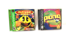 Lot Of (2) PlayStation PS1 Games Complete Atari Lot Pong + PM World Rare  - £18.59 GBP