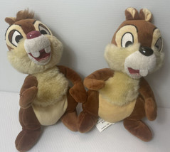 Chip and Dale 9&quot; Plush Chipmunks Stuffed Animal Toys Disney Parks - £18.32 GBP