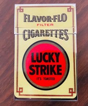 Lucky Strike Themed Metallic Silver Flip Top 100&#39;S Cigarette Case UNBRANDED - £10.06 GBP