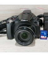 Canon PowerShot SX40 HS 35X Zoom Bridge Camera Black *GOOD/TESTED* W 8GB SD - $108.85