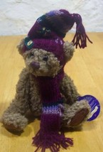 Brass Button Bears Dooley Teddy Bear W/ Hat &amp; Scarf 8&quot; Plush Stuffed Animal Toy - £11.98 GBP