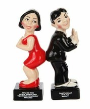 Attractives Magnetic Ceramic Salt Pepper Shakers You Do The Hokie Pokie - £13.57 GBP