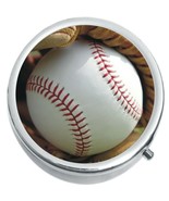 Baseball Glove Medicine Vitamin Compact Pill Box - $16.01 CAD