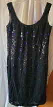 Women's New York &amp; Company Dress Size 4 Mid-Thigh Sleeveless Shiny Party... - $14.99