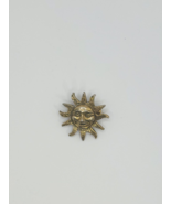 SMILING SUN SUNSHINE - Lapel pin Golden Tone-FREE SHIPPING - $10.79