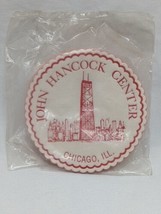 Set Of (10) Vintage John Hancock Center Chicago IL Paper Coasters 3&quot;  - £31.64 GBP