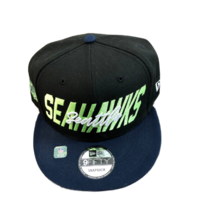 NWT New Seattle Seahawks New Era 9Fifty Script NFL Draft Snapback Hat - £22.11 GBP