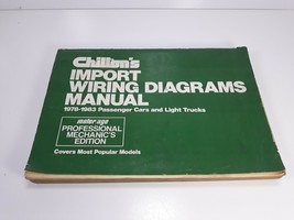 Chiltons IMPORT Wiring Diagram Manual 1978-83 Passenger Cars LT Trucks READ - £27.02 GBP