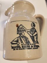 Vintage Pearson's of Chesterfield Stoneware Pitcher w/ Blue Promotional ... - $4.46