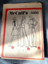 Vintage McCalls 3369 Sewing Pattern Womens Jacket Skirt Pants Size 10 Uncut 1970 - £10.27 GBP