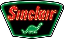 Sinclair Neon Image Laser Cut Metal Advertising Sign (not real neon) - £54.01 GBP