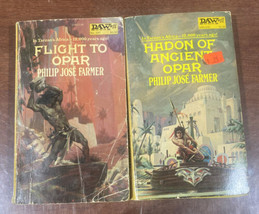 2 Opar Series Philip Jose Farmer HADON OF ANCIENT OPAR FLIGHT TO OPAR 1s... - $18.05