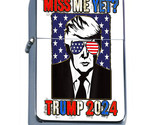 President Donald Trump 2024 L5 Windproof Refillable Flip Top Oil Lighter - £11.78 GBP