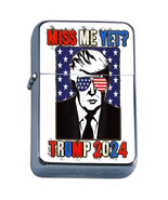 President Donald Trump 2024 L5 Windproof Refillable Flip Top Oil Lighter - £11.82 GBP